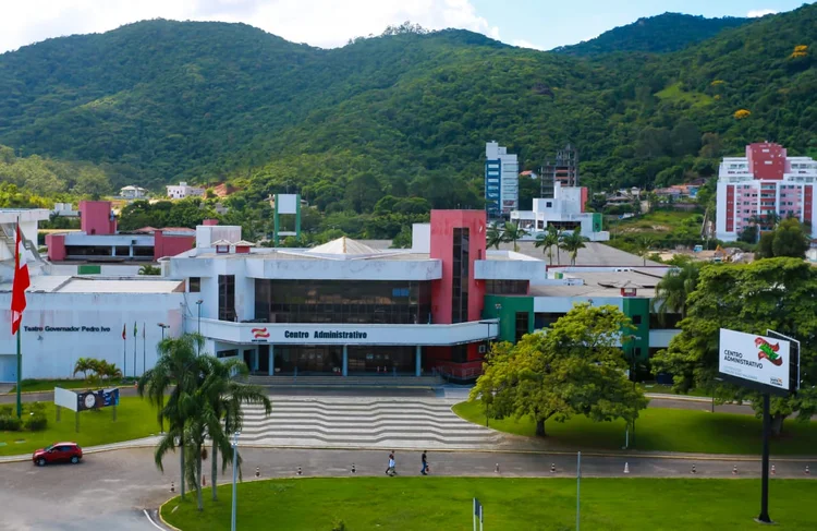 Centro Administrativo de Santa Catarina: sede do governo estadual. (Julio Cavalheiro/Secom / Governo de SC/Divulgação)