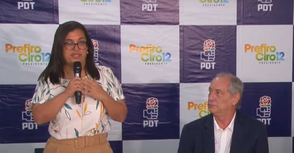 Ciro Gomes: O candidato repete agora uma fórmula usada na eleição de 2018, quando lançou uma mulher na vice, também do PDT, por falta de alianças: a senadora Kátia Abreu, hoje no PP (Youtube/Reprodução)