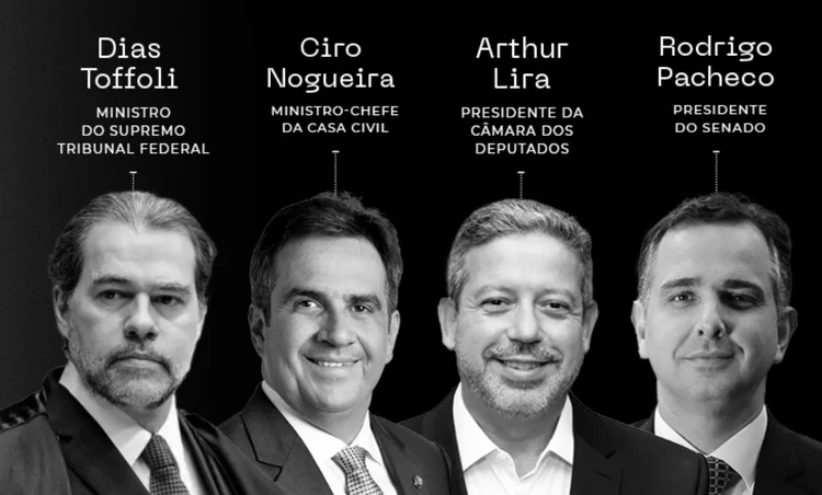 Toffoli, Nogueira, Lira e Pacheco: debate sobre equilíbrio dos três Poderes (Esfera Brasil/Reprodução)