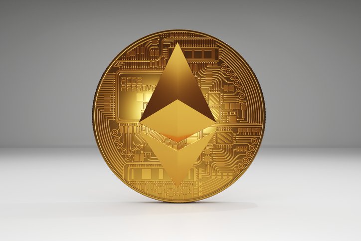3d illustration of an ethereum crypto currency coin. (Getty/Getty Images)
