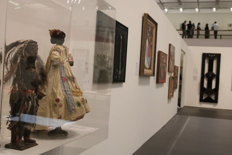 Exposição Histórias brasileiras, com curadoria de Adriano Pedrosa e Lilia M. Schwarcz, no Museu de Arte de São Paulo Assis Chateaubriand. (Rovena Rosa/Agência Brasil)