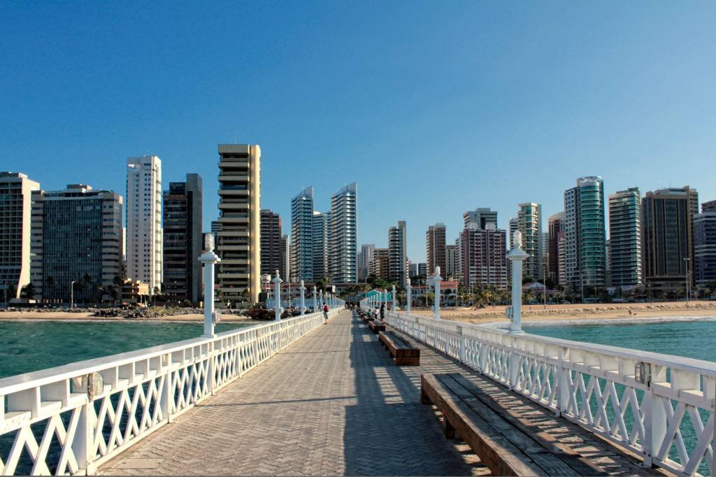 Píer de Iracema: praia do central de Fortaleza, capital do Ceará. (Antonello/Getty Images)