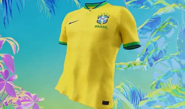 Nova camisa da Seleção para a Copa do Qatar: inspiração na garra e beleza da onça brasileira (Nike/Divulgação)