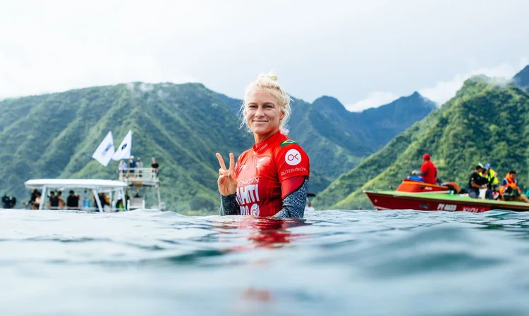 Tati Weston-Webb garantiu vaga na WSL Finals (WSL Brasil/Reprodução)