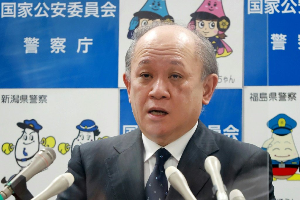 O chefe de polícia do Japão, Itaru Nakamura, anunciou o pedido de demissão (AFP/AFP Photo)