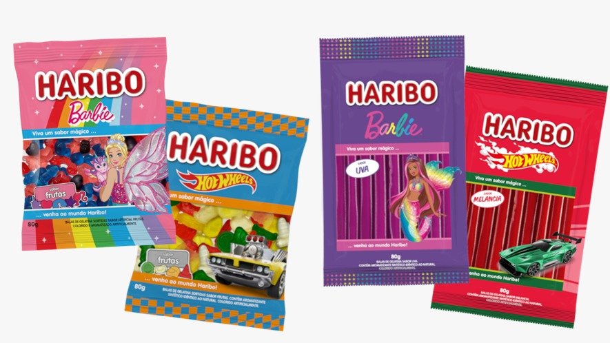Licenciamento de Haribo com Barbie e Hot Wheels completa 1 ano