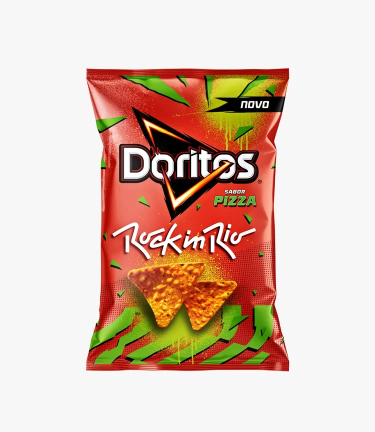 Doritos anuncia o sabor pipoca durante ação no Rock In Rio 2022 (Doritos/Divulgação)