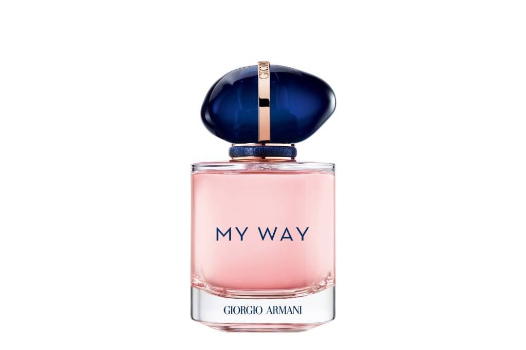 Perfume My Way Intense, de Giorgio Armani: a HYPR ajudou a L’Oréal a neutralizar as emissões envolvidas na campanha (HYPR/Divulgação)