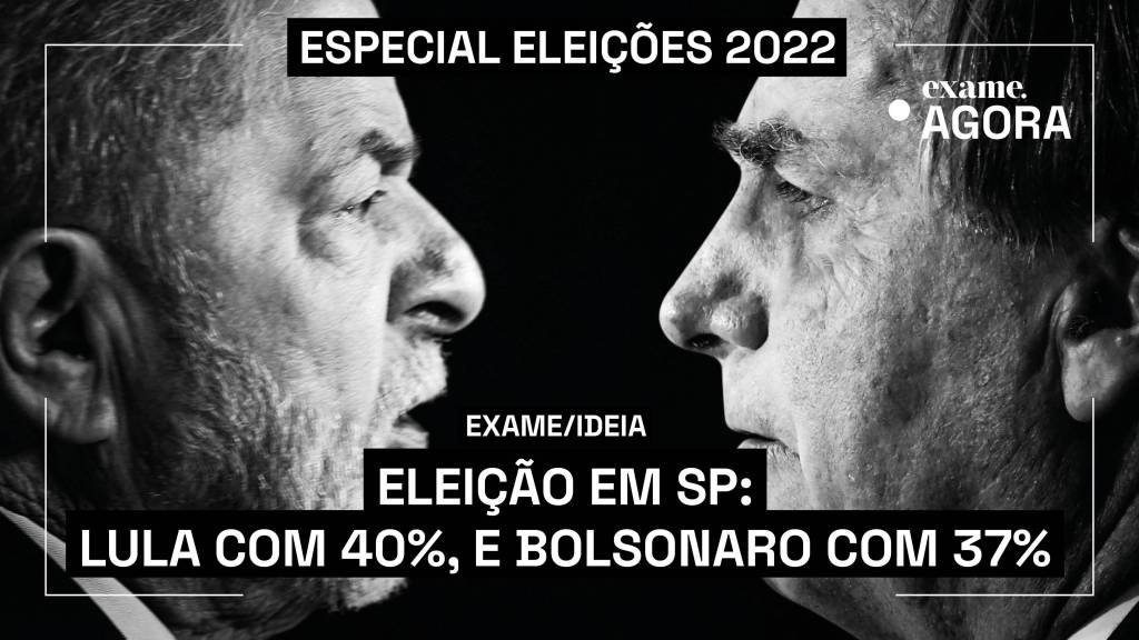 Lula tem 40%, e Bolsonaro, 37%, em SP