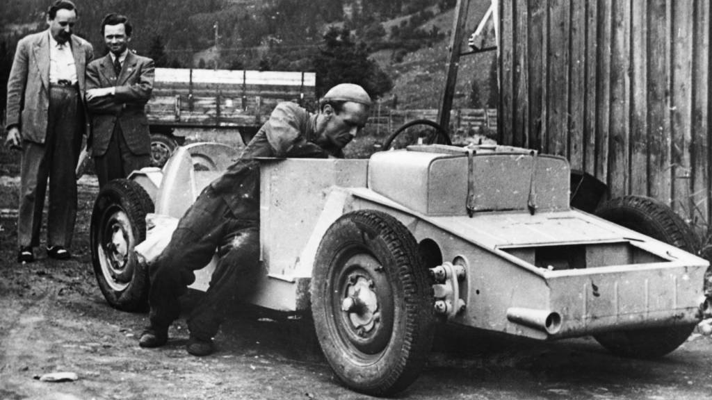 Porsche 356 1948 em Gmünd, na Áustria