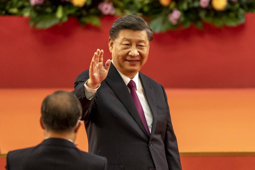 Xi Jinping: maioria dos economistas prevê que o PIB da China, ajustado pela inflação, crescerá cerca de 3% (Justin Chin/Getty Images)