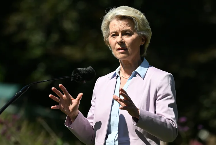 UE: presidente da Comissão Europeia, Ursula von der Leyen (Angelika Warmuth/Getty Images)