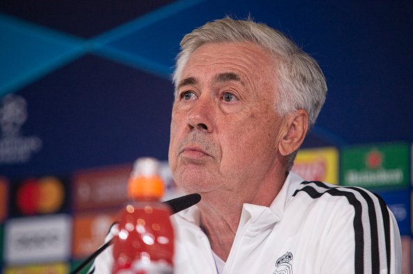 Ancelotti: treinador estaria irritado com as informações sobre o acerto com a seleção brasileira (Alvaro Medranda/Eurasia Sport Images//Getty Images)