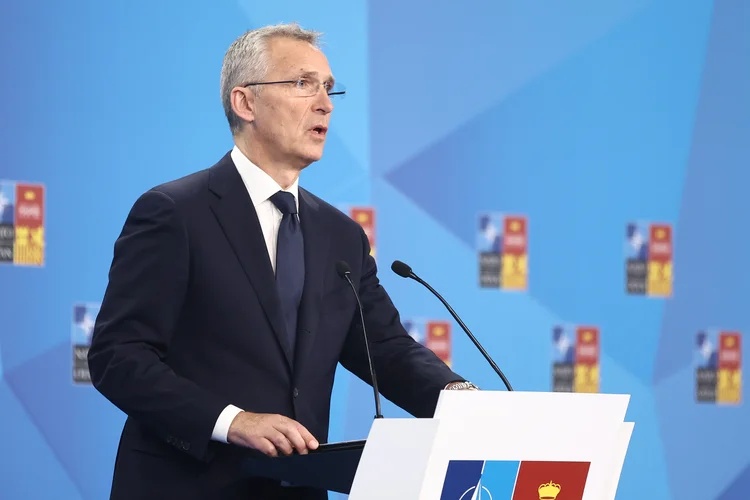 Stoltenberg: "A Rússia, na verdade, está falhando no campo de batalha. Em resposta a isso, agora ataca alvos civis (...) porque não pode ganhar território" (EUROPA PRESS/Getty Images)