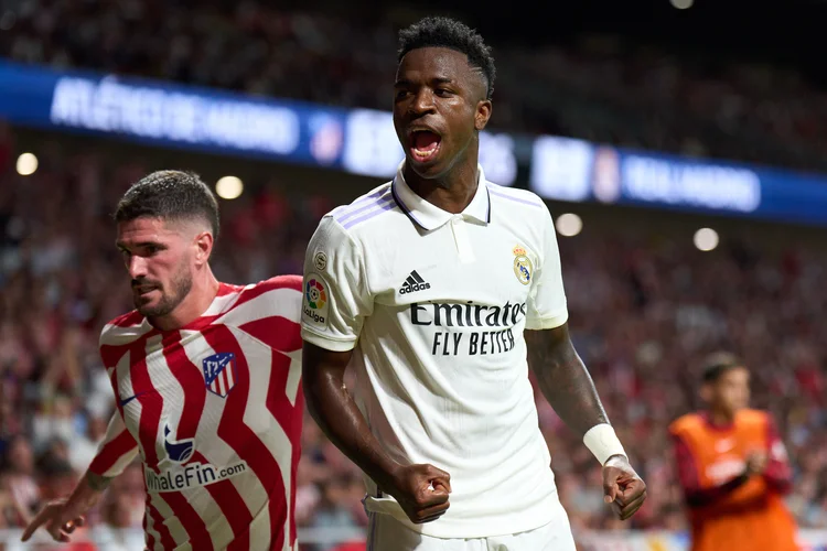 Durante o jogo, as arquibancadas entoaram: "Vinicius, você é um macaco" (Angel Martinez/Getty Images)