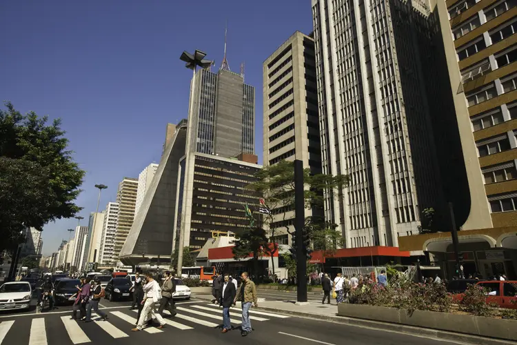 Heart of Sao Paulo's Financial and Cultural District, Paulista Avenue or Avenida Paulista, Brazil (G/Getty Images)