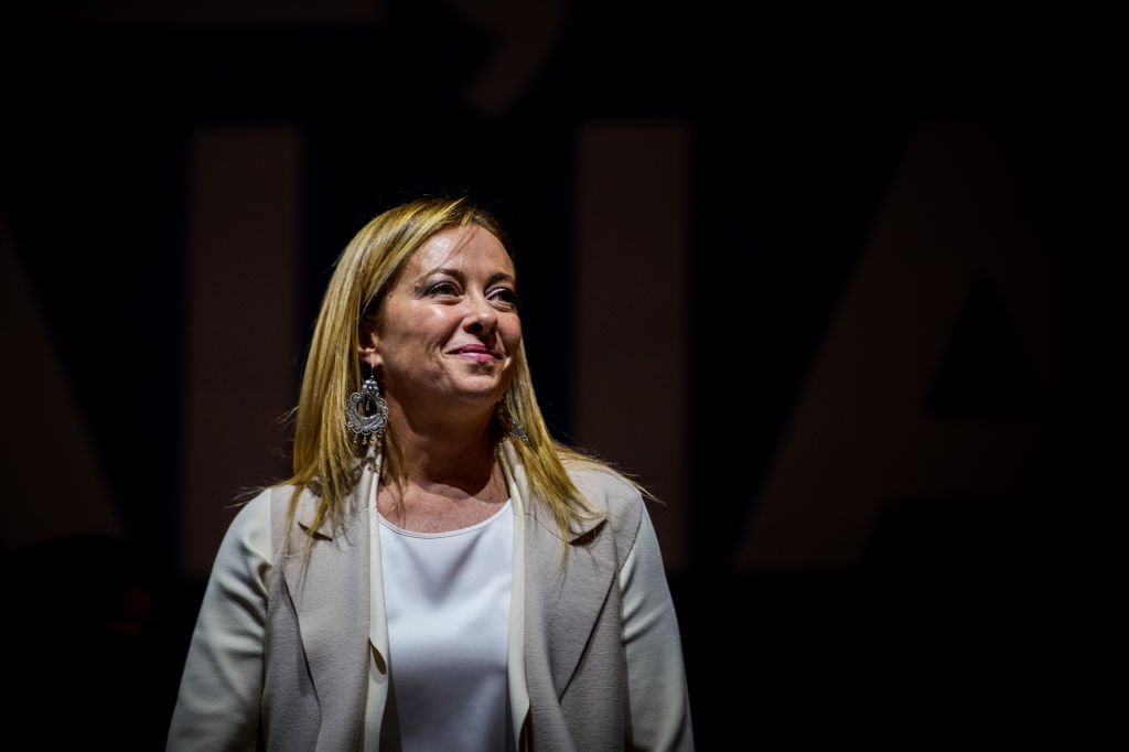 Giorgia Meloni, candidata da extrema direita da Itália