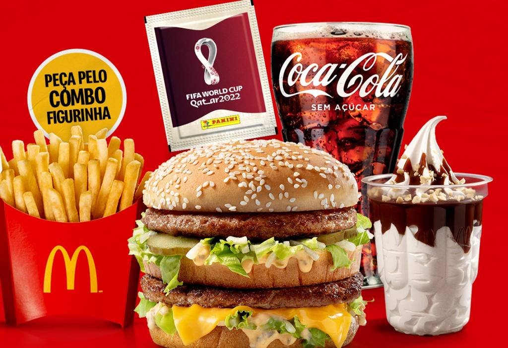 McDonald's lança combo com figurinhas do álbum da Copa do Mundo da FIFA 2022