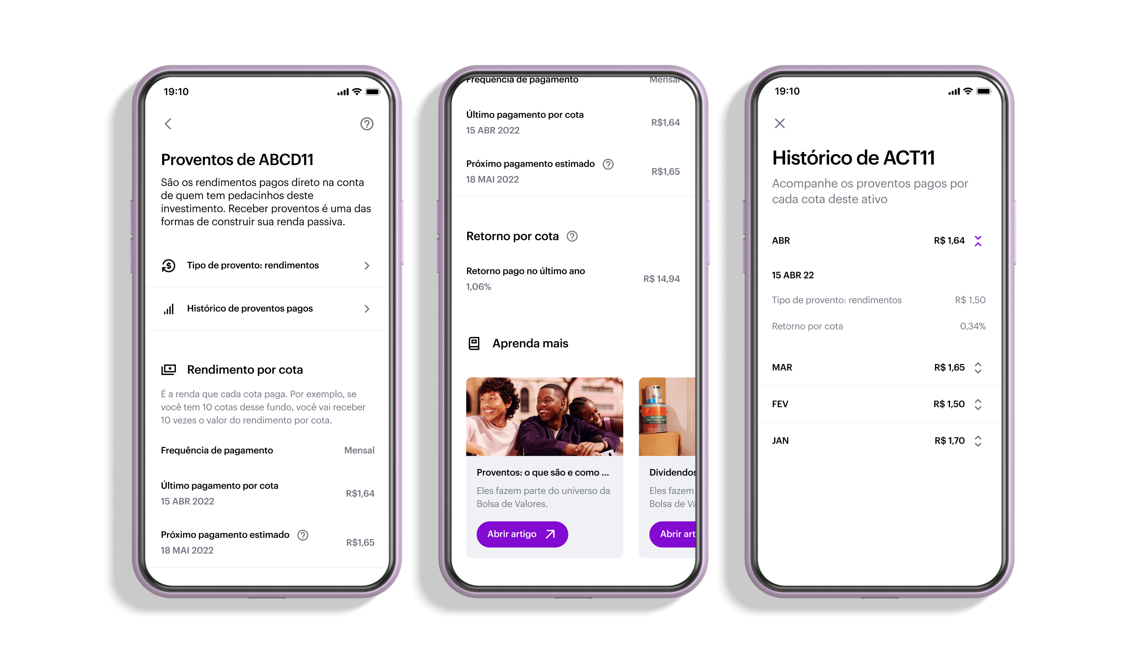 Nubank permite que usuário de app acompanhe histórico de proventos de ações e FIIs