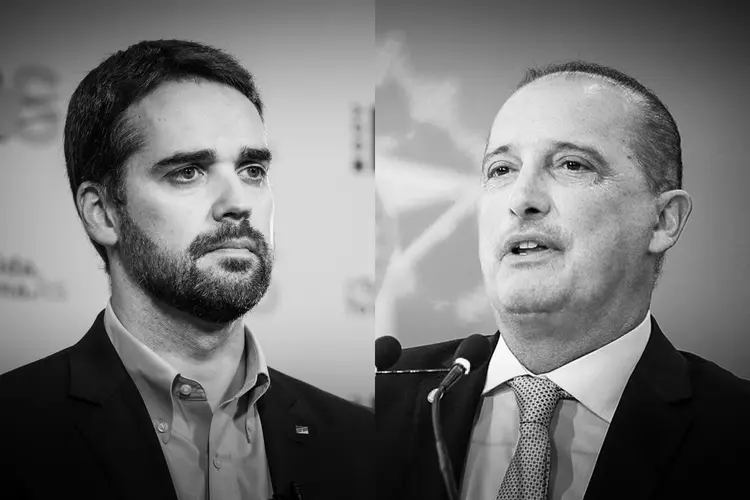 Eduardo Leite (PSDB) e Onyx Lorenzoni (PL): (Eduardo Leite/Divulgação/Romério Cunha/Casa Civil/Reprodução)