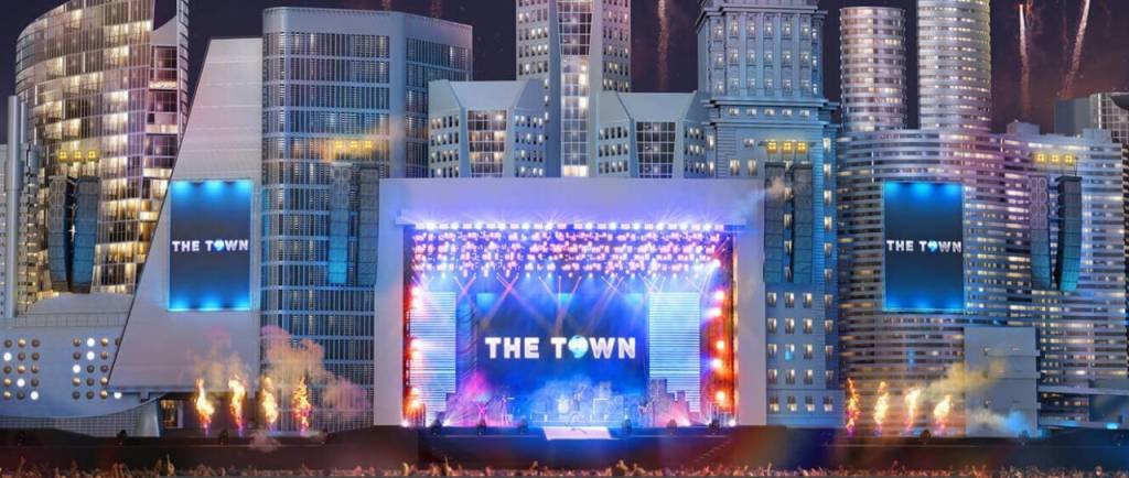 O The Town surgiu a partir da ideia do Rock in Rio. Serão mais de 235 horas de música, espalhadas por sete grandes espaços (The Town/Reprodução)