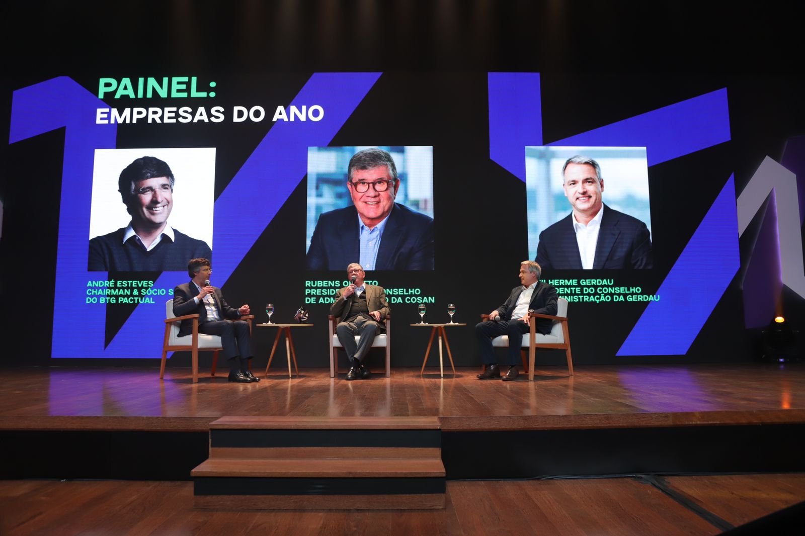 Premiação Melhores e Maiores 2022 — Painel "Empresas do Ano", com André Esteves, Rubens Ometto e Guilherme Gerdau