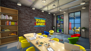 Sala Young Maker, do The Brick de Guarulhos Sala Young Maker, do The Brick de Guarulhos