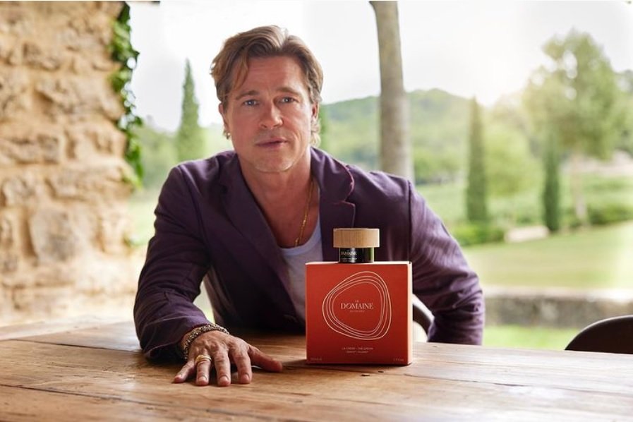 Brad Pitt lança produtos de skincare feitos a partir de uvas de sua vinícola
