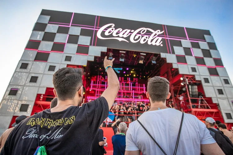 Ativação da Coca-Cola no Rock in Rio (Foto/Divulgação)