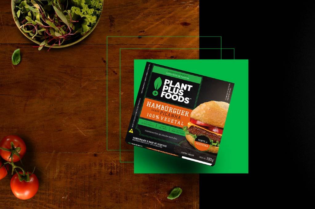 Em 2020, os alimentos plant-based tiveram US$ 82,8 milhões de faturamento no Brasil (PlantPlus Food/Divulgação)