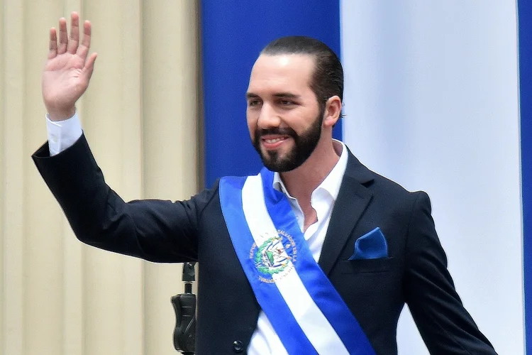 O presidente de El Salvador, Nayib Bukele, no dia de sua posse, em 1º de junho de 2019 (AFP/AFP Photo)