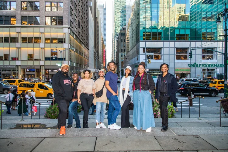 Equipe do Voz das Comunidades em Nova York (Leandro Fonseca/Exame)