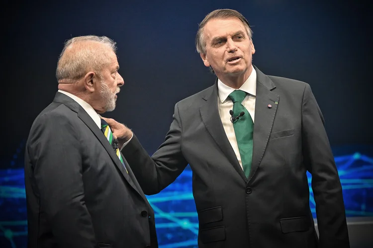 Debate entre Jair Bolsonaro e Luiz Inácio Lula da Silva (Renato Pizzutto/Band/Divulgação)