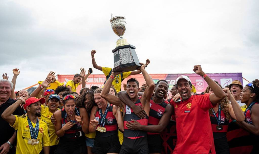 Atletas do Flamengo: campeão do Campeonato Brasileiro Interclubes de Remo (Divulgação/Agência Brasil)