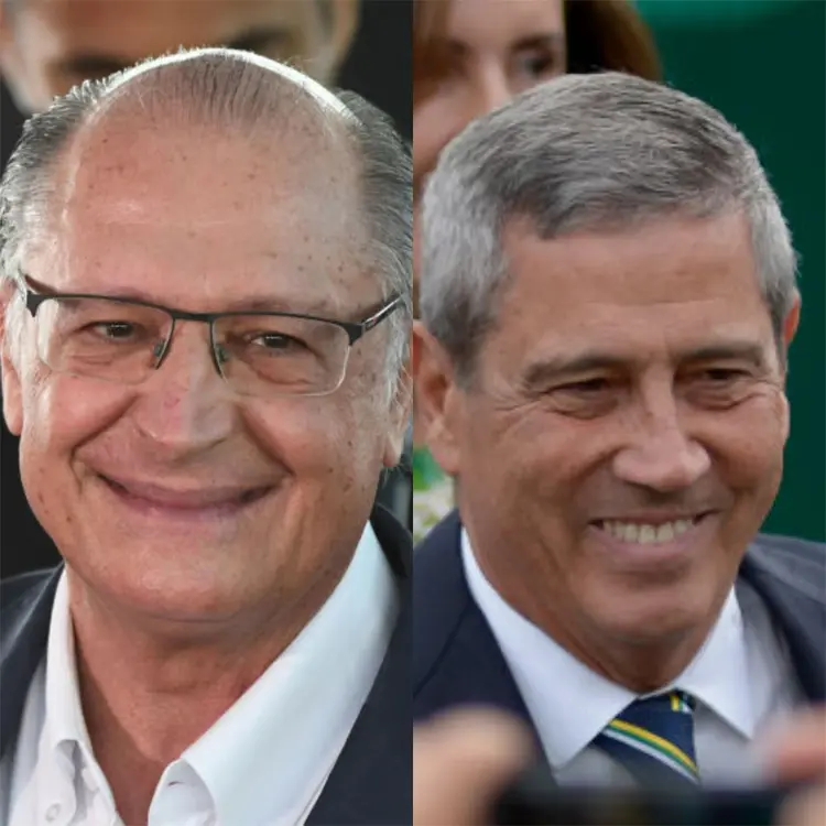 Geraldo Alckmin e Walter Braga Netto, vices de Luiz Inácio Lula da Silva e Jair Bolsonaro (Getty Images South America/Getty Images)
