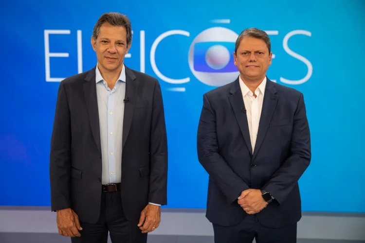 Haddad e Tarcísio. (G1/ Fábio Tito/Divulgação)