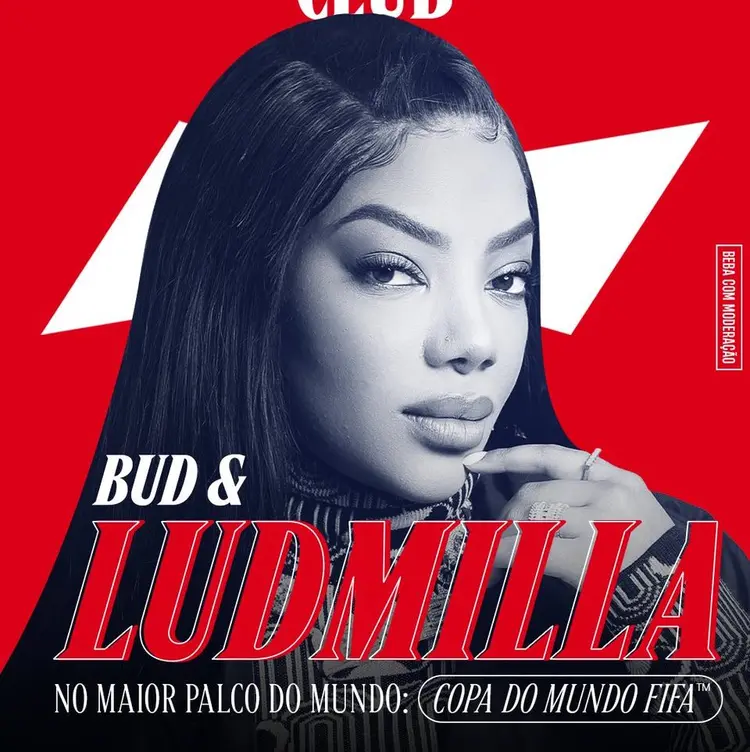 Ludmilla: a cantora fará o show no maior palco do mundo (Ludmilla/Twitter/Reprodução)