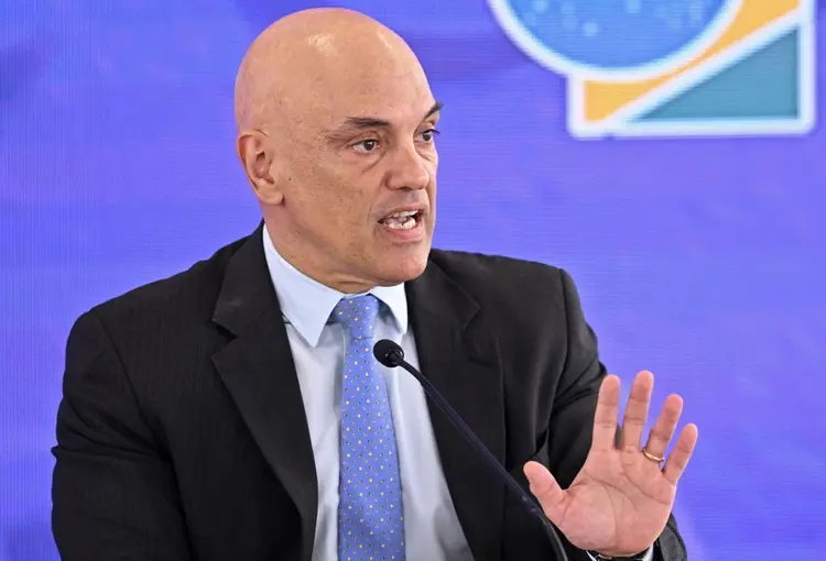 Ministro do TSE Alexandre de Moraes: votação segue na normalidade (EVARISTO SA/AFP/Getty Images)