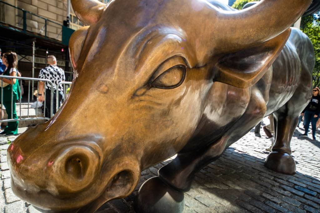 Estatua do Touro da frente da Bolsa de NY - NYSE (Leandro Fonseca/Exame)