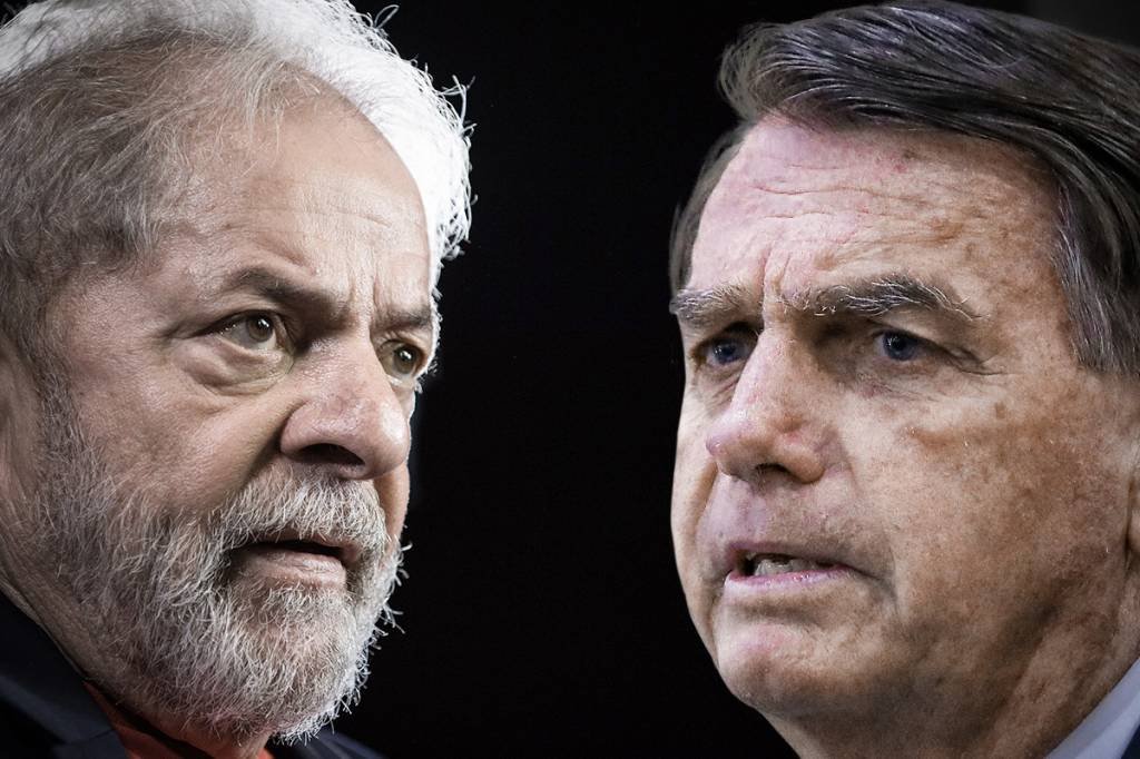 Lula e Bolsonaro: ex-presidente saiu vitorioso no primeiro turno. (Lula: Nelson Almeida/Getty Images - Bolsonaro: Clauber Cleber Caetano/PR/Divulgação)