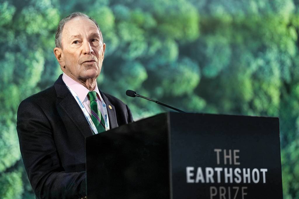 Michael Bloomberg: “Quanto mais empoderarmos cidades, estados e empresas, mais rápido chegaremos a uma economia de energia limpa” (Alastair Grant - Pool/Getty Images)