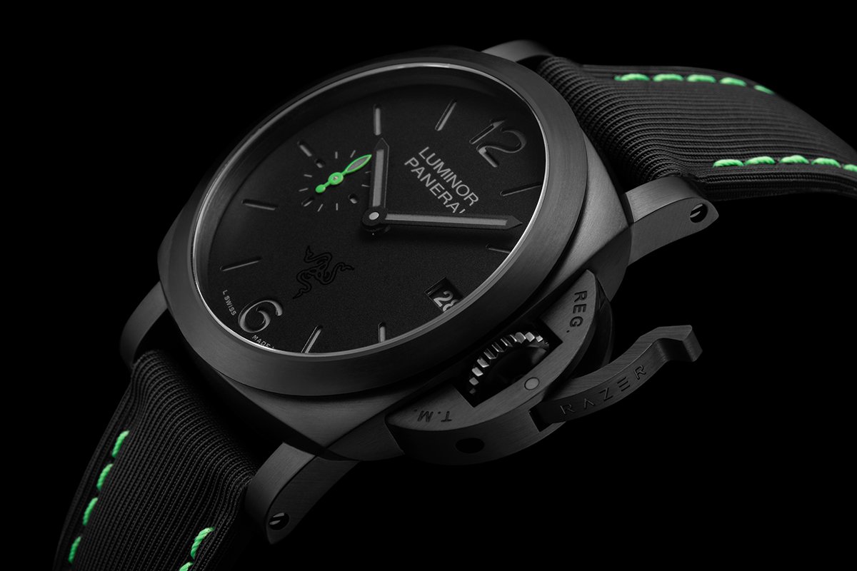 Rel gios e games a Panerai lan a modelo em parceria com a Razer