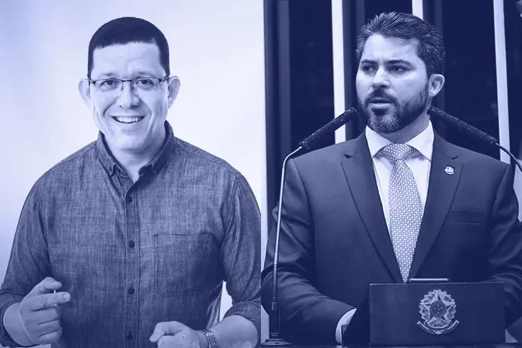 Coronel Marcos Rocha e Marcos Rogério: os dois candidatos disputam o segundo turno em RO (Coronel Marcos Rocha/Divulgação/Waldemir Barreto/Agência Senado/Divulgação)