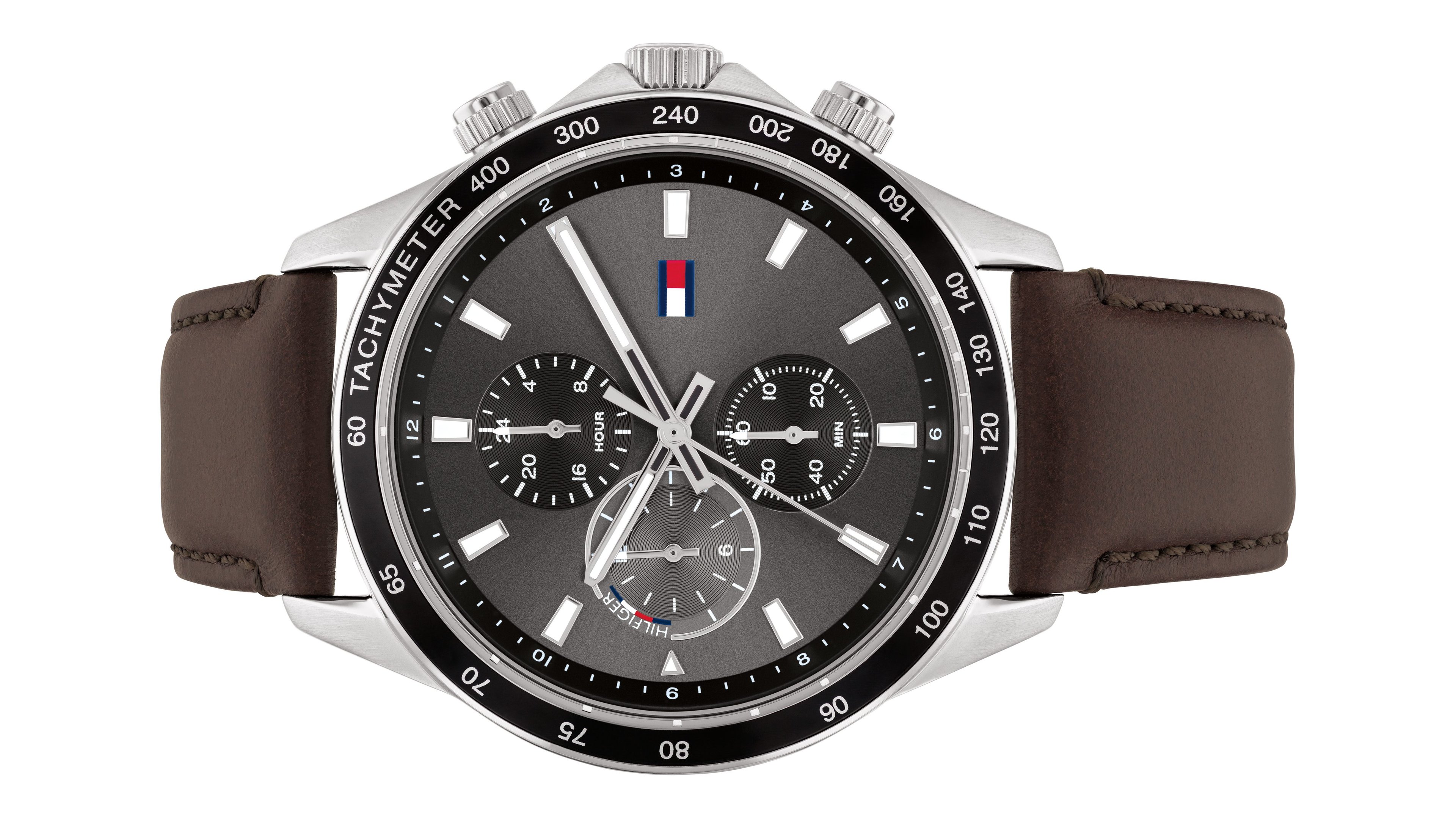 Relógio Tommy Hilfiger Masc Couro Marrom R� 950,00 (2)