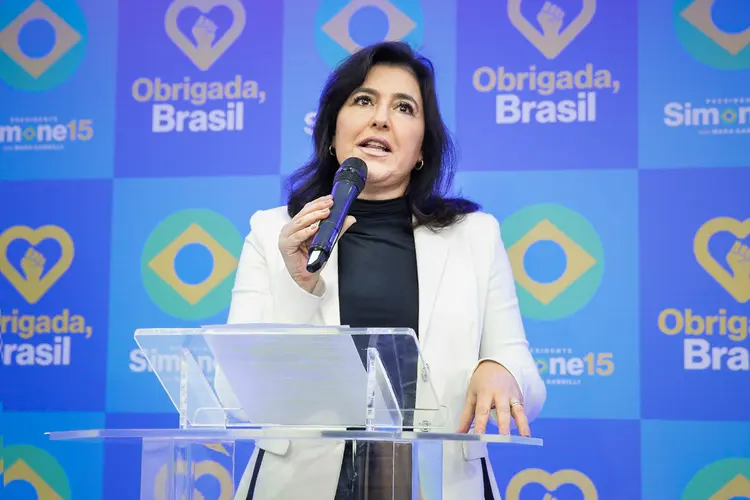 Tebet: a senadora ainda relembrou das dificuldades de sua candidatura à Presidência e exaltou o papel das mulheres na política brasileira (Simone Tebet/Flickr/Divulgação)