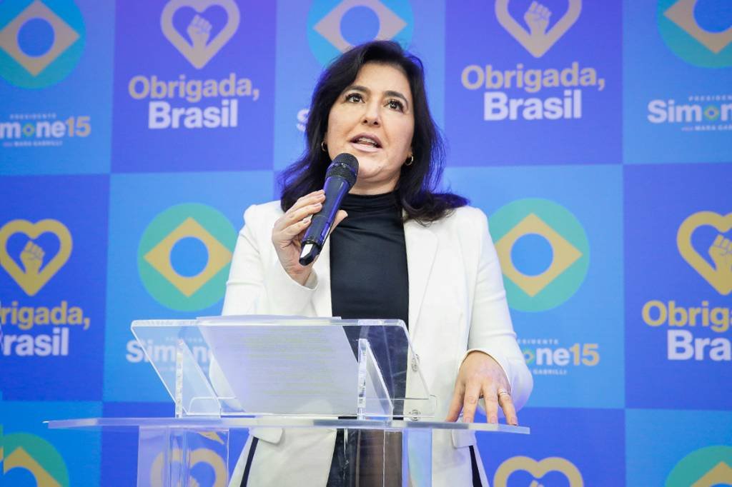 Simone Tebet: senadora e ex-presidenciável declarou apoio à Lula no segundo turno (Simone Tebet/Flickr/Divulgação)