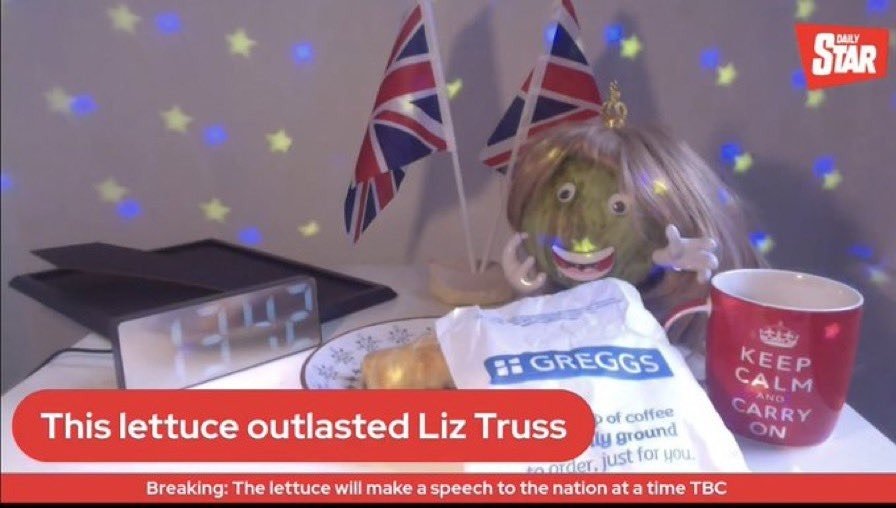 Alface do Daily Star: alface britânico "dura mais tempo" do que Liz Truss como premiê e vira meme; entenda (Daily Mail / Captura de tela/Reprodução)