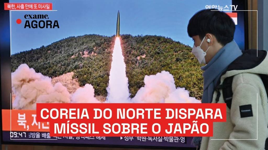 Coreia do Norte dispara míssil balístico sobre o Japão