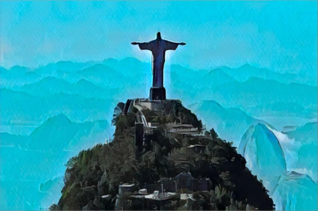 Cristo Redentor: símbolo do Brasil, que pode ganhar destaque na cena internacional (Alex Livesey - FIFA/Getty Images)