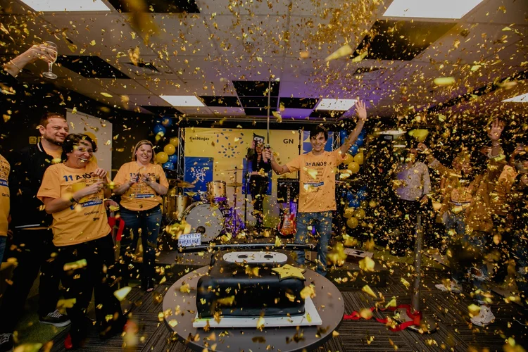 Inauguração do escritório da GetNinjas em setembro em São Paulo (GetNinjas/Divulgação)